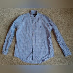 Ralph Lauren Men's Checkered Long Sleeve Shirt Size Large